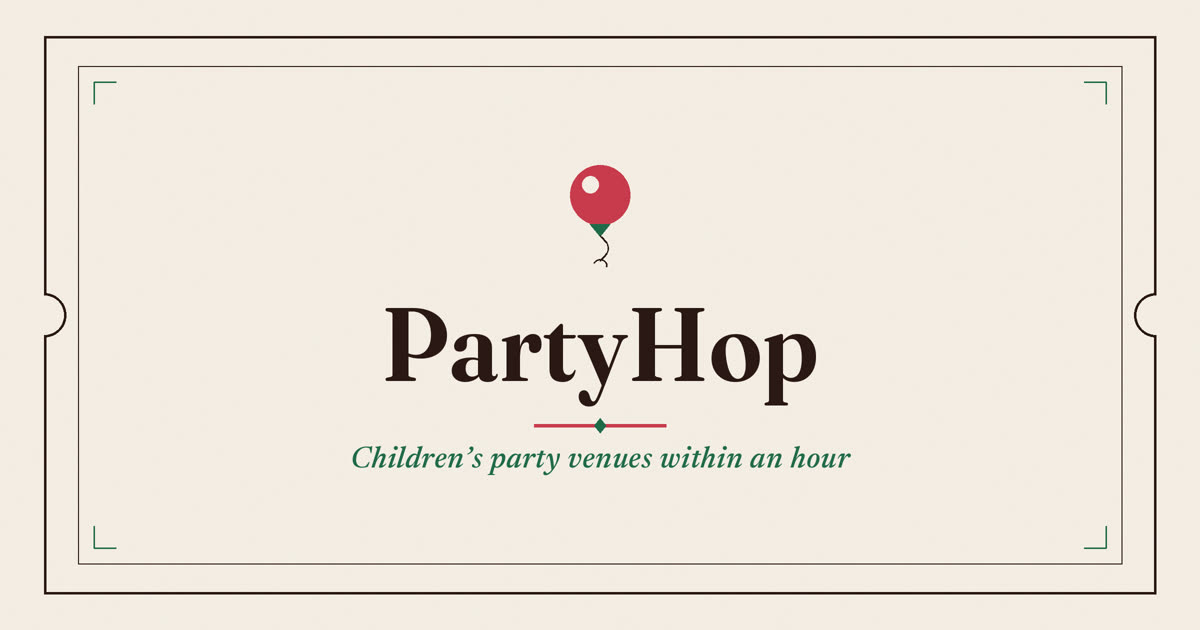 PartyHop — Children’s birthday party venues within an hour of home, filtered by age and indoor or outdoor play.